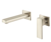 Square Style Wall Faucet with Single Control Lever