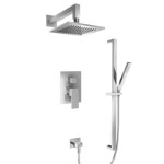 Pressure Balance Control with Diverter, Hand Shower on Slide Bar, Wall Elbow and Showerhead
