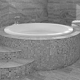 Deep Round Tub with a Seat