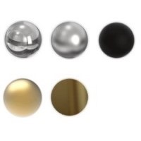Polished, Brushed, Matte Black, Satin Brass, Brushed Bronze and Polished Gold