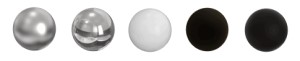 Polished, Brushed, Oil Rubbed Bronze, White and Black Matte