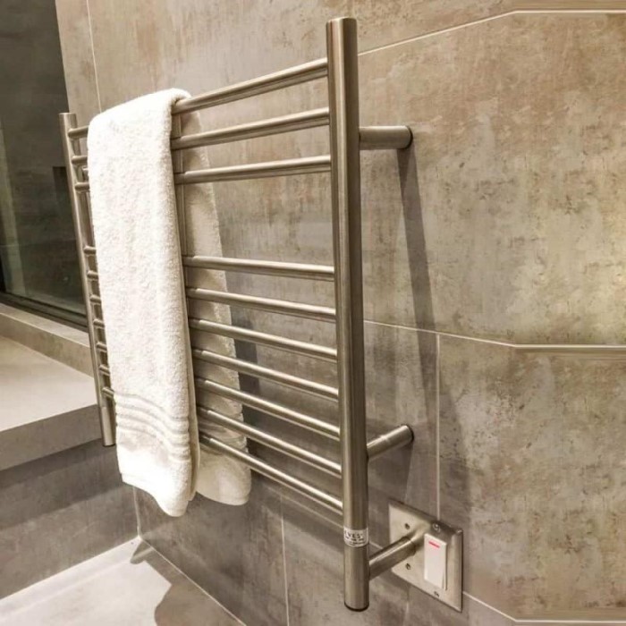 Straight Round Style Towel Warmer with 10 Cross Bars