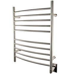 Curved Towel Rack Round Bars, Hardwire