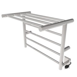 4 Round Bars with Shelf Towel Warmer