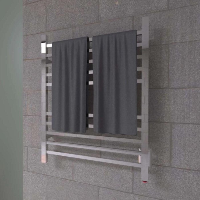 Square Style Towel Warmer with 10 Cross Bars, Hardwired