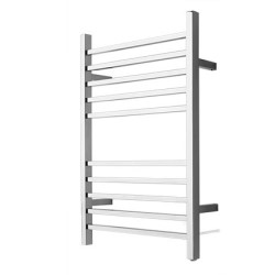 Straight Towel Rack, 10 Square Bars, Plug-in