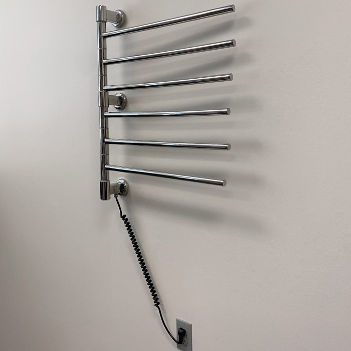 Plug In Towel Warmer with Bars that Swivel Out