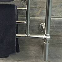 Traditional Towel Warmer with Decorative Finials