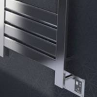 Towel Warmer with Broad Flat Panels