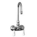 Gooseneck Spout, Porcelain Lever Handles