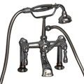 Deck Tub Filler with Lever Handles, Hand Shower