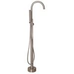 Round Style Floor Mount Tub Filler, Lever Handle