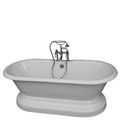 Pedestal Tub, Deck Mount Faucets