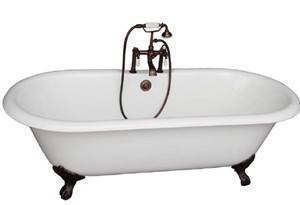 Clawfoot Tub, Deck Faucets