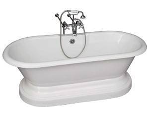 Pedestal Tub, Freestanding Faucets