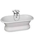 Pedestal Tub, Freestanding Faucets