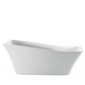 Rectangle Freestanding Bath with Raised Backrest