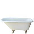 Small Rolled Top Bath with Nickel Feet