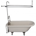 Tub Kit with Tub & Faucets, Shower Rod