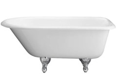 Rolled Top Bath with Ball & Claw Feet