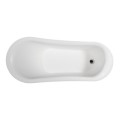 Top View, Oval Bath with End Drain