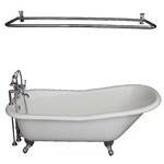 Clawfoot tubs and faucets sold as a set