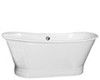 Two Raised Back Rests, Center Drain Slipper Bathtub