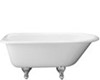 Rolled Rim, End Drain Cast Iron Clawfoot Tub