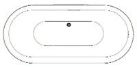 Center - Side Drain with 2 Slopping Backrests