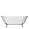 Center Drain Freestanding Tub with Imperial Feet