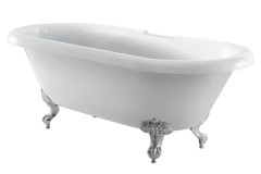 Traditional Double Roll Top Claw Foot Soaking Tub