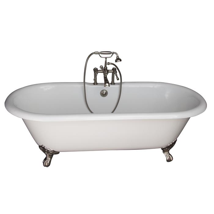 Duet Bath with Imperial Feet, Rim Mounted Faucet