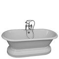 Pedestal Tub, Deck Mount Faucets