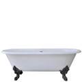 Double Roll Top Tub with Imperial Feet