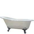 Raised Back Slipper Bath Tub with Imperial Feet