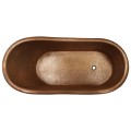 Top View, End Drain, Rolled Rim