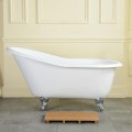 Slipper Bath Tub Shown with Chrome Feet