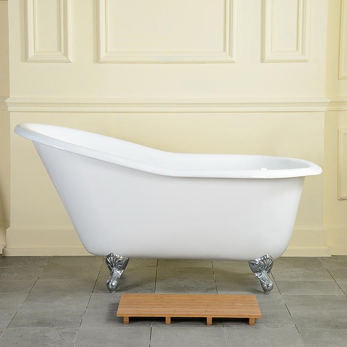 Barclay Products 5 ft. Acrylic Ball and Claw Feet Slipper Tub in