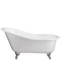 Flatter Rim, Raised Backrest, White Tub