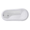 Top View, Oval Bath, End Drain