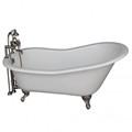 Deck Faucet with Hand Shower, Slipper Tub