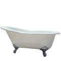 White Slipper Bath with Raised Backrest