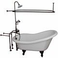 Freestanding Faucets, Hand Shower, Shower Rod, Slipper Clawfoot in Oil Rubbed Bronze