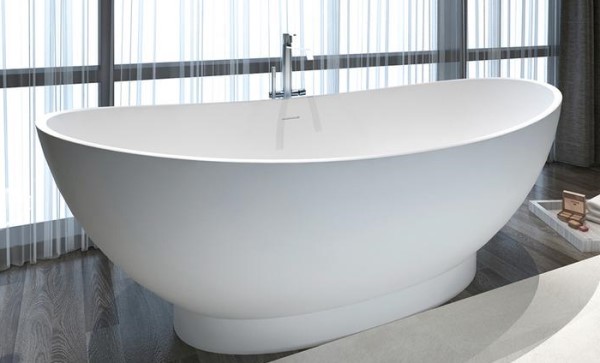 Julianna Modern Double Slipper Tub with Recessed Base