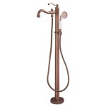 Traditional Style Floor Mount Tub Filler