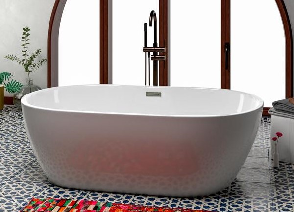 Piper Oval Freestanding Acrylic Bath for 2