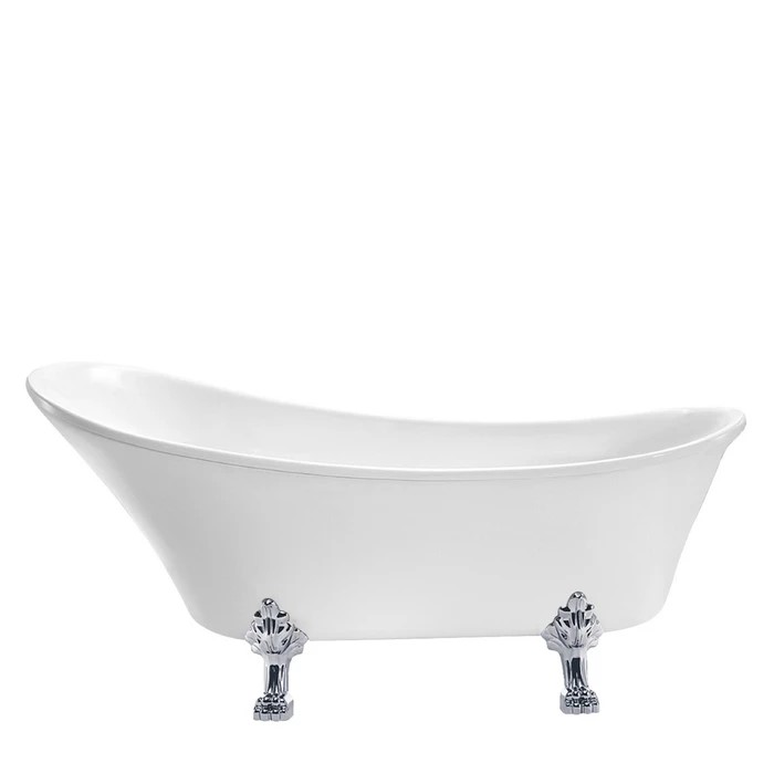 Slipper Bath with Curving Rim and Lion Paw Feet