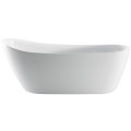Traditional Freestanding Clawfoot Tub, No Faucet Holes
