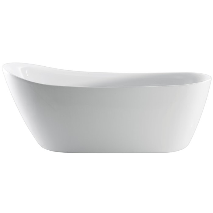 Traditional Freestanding Clawfoot Tub, Rolled Rim