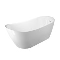 Lovina Bath with Raised Backrest, Slotted Overflow